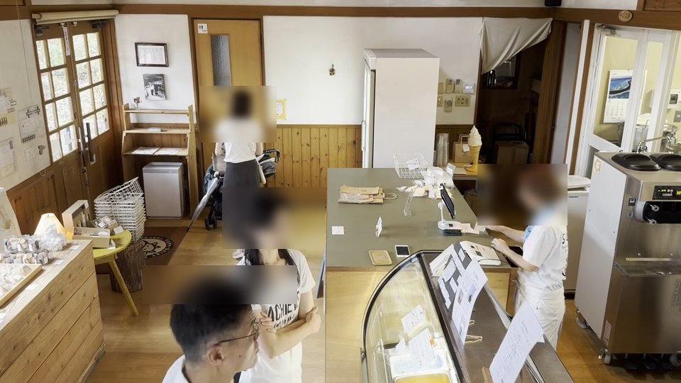 3組が重なった様子